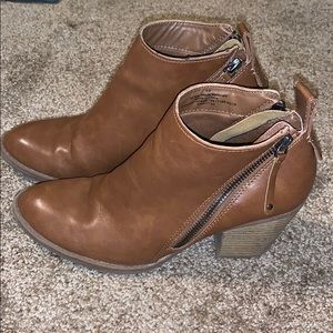 Brown booties